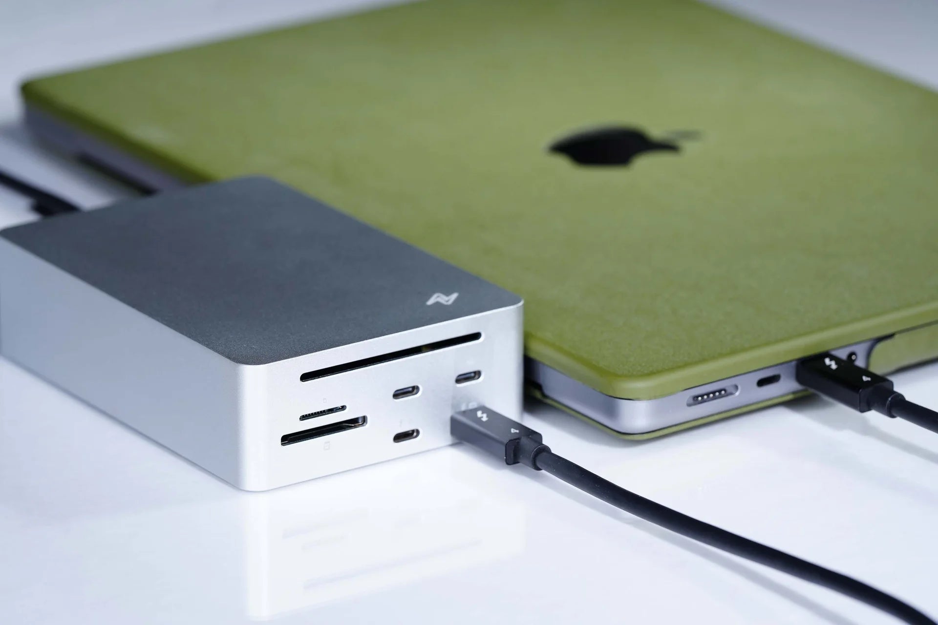 LightOne connected beside a mobile workstation laptop